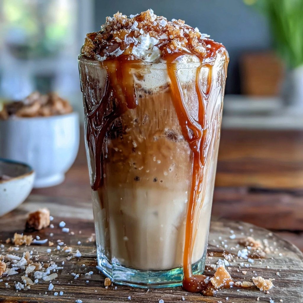 Low Calorie Iced Caramel Latte Drink