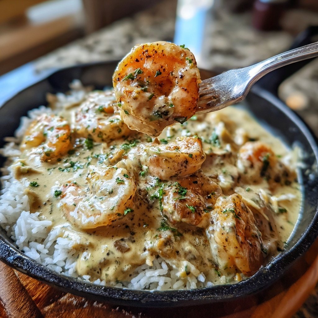 Blackened Shrimp Stroganoff