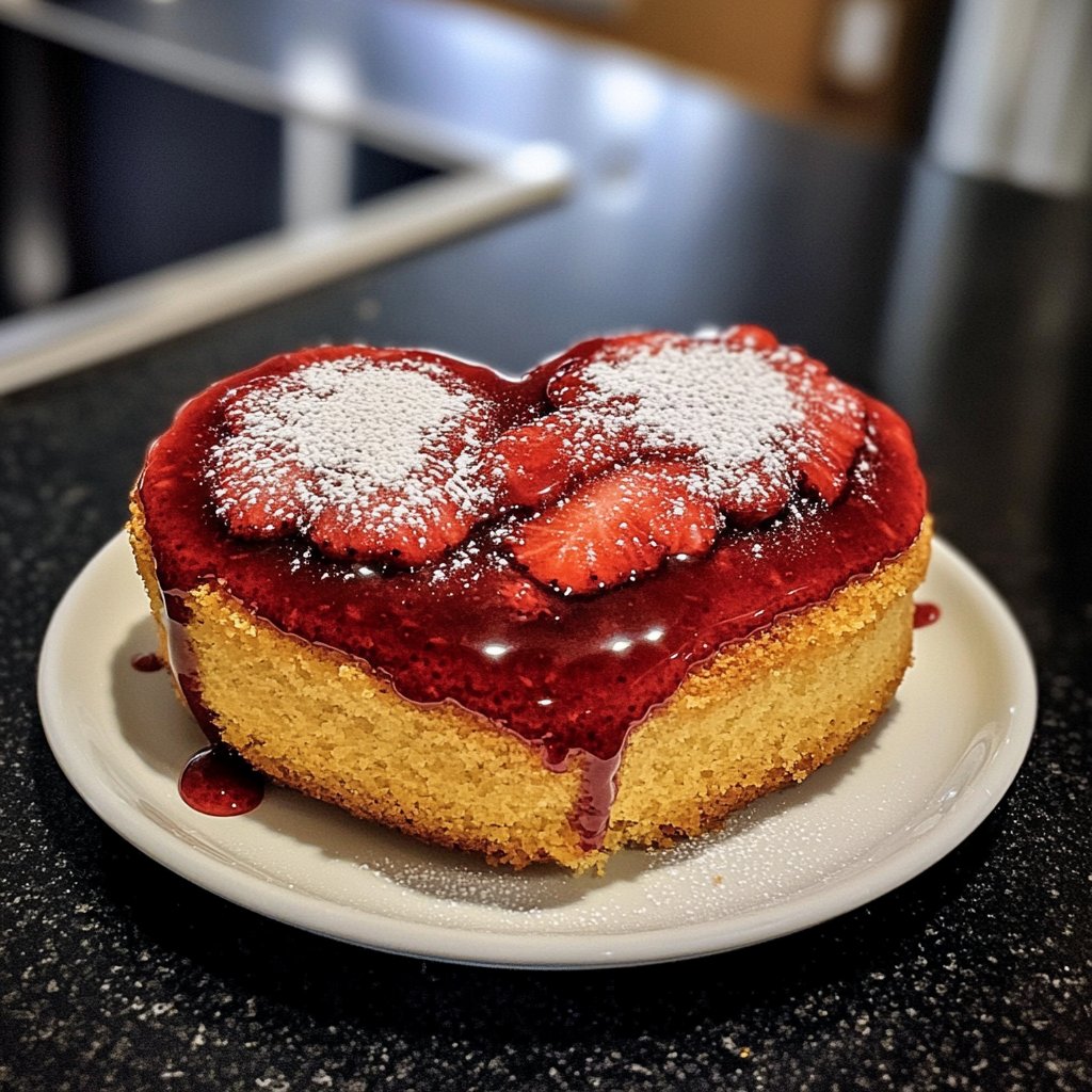 Mini Heart Cake Easy Recipe