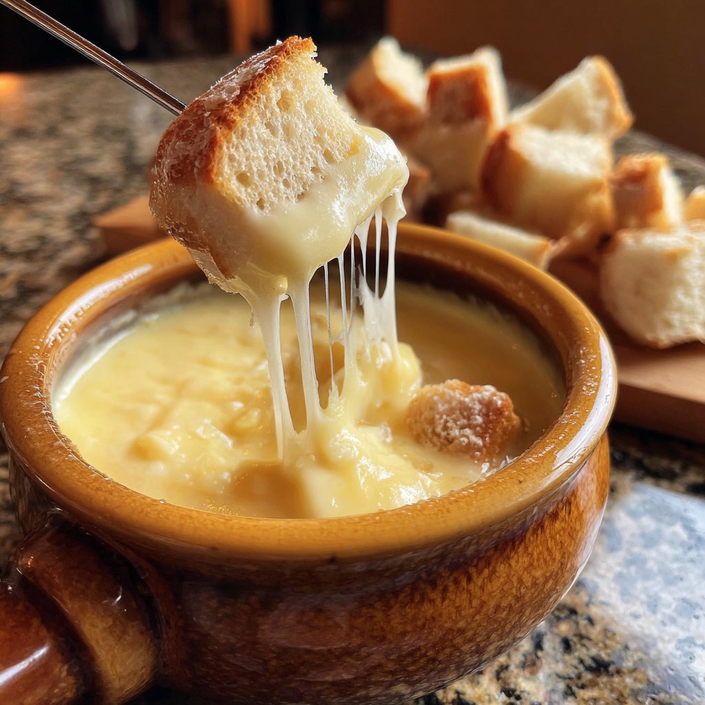 Fondue with Gruyere and Emmental