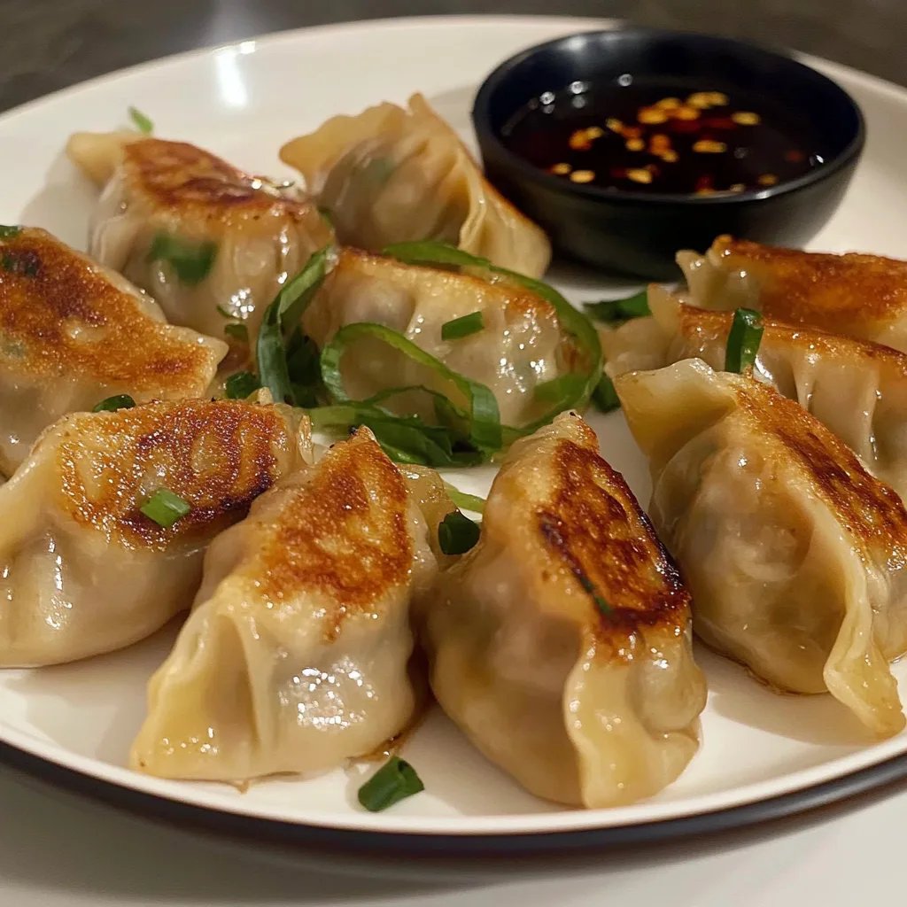Pan-Fried Chicken Dumplings