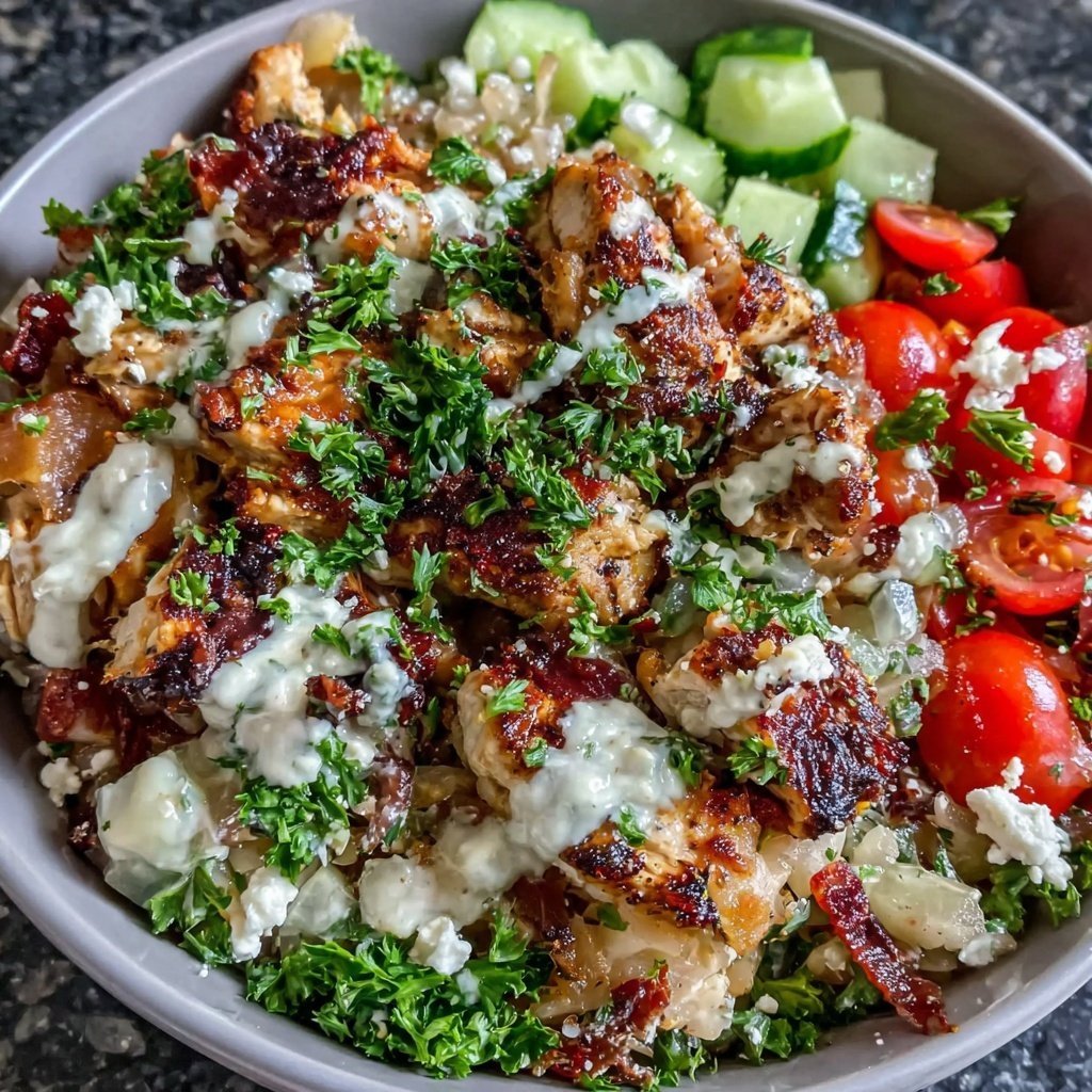 Easy Healthy Chicken Shawarma Bowl