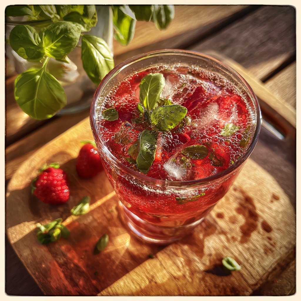 Strawberry Basil Spring Lemonade