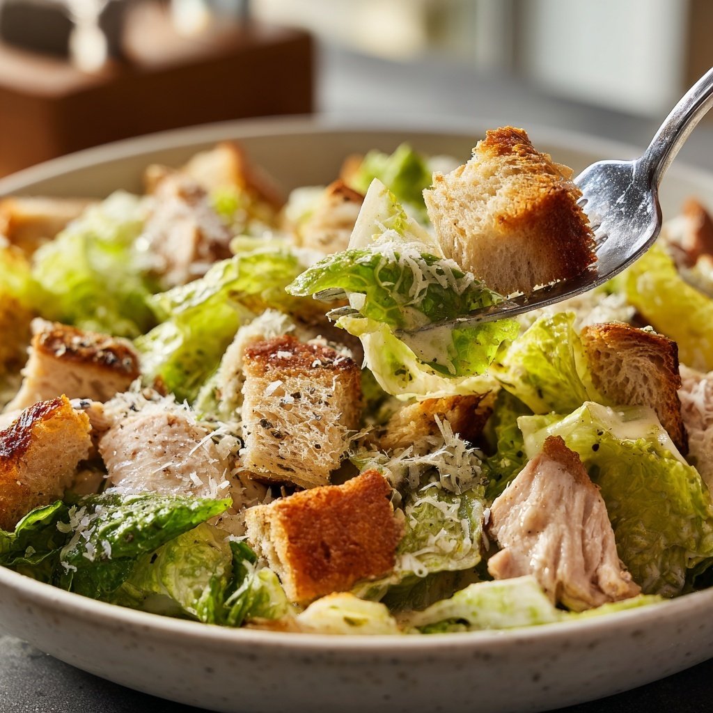 Homemade Chicken Caesar Salad Recipe