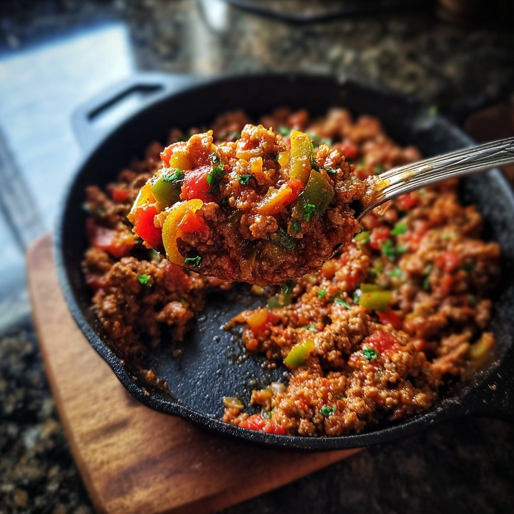 Ground Turkey Sloppy Joe Skillet