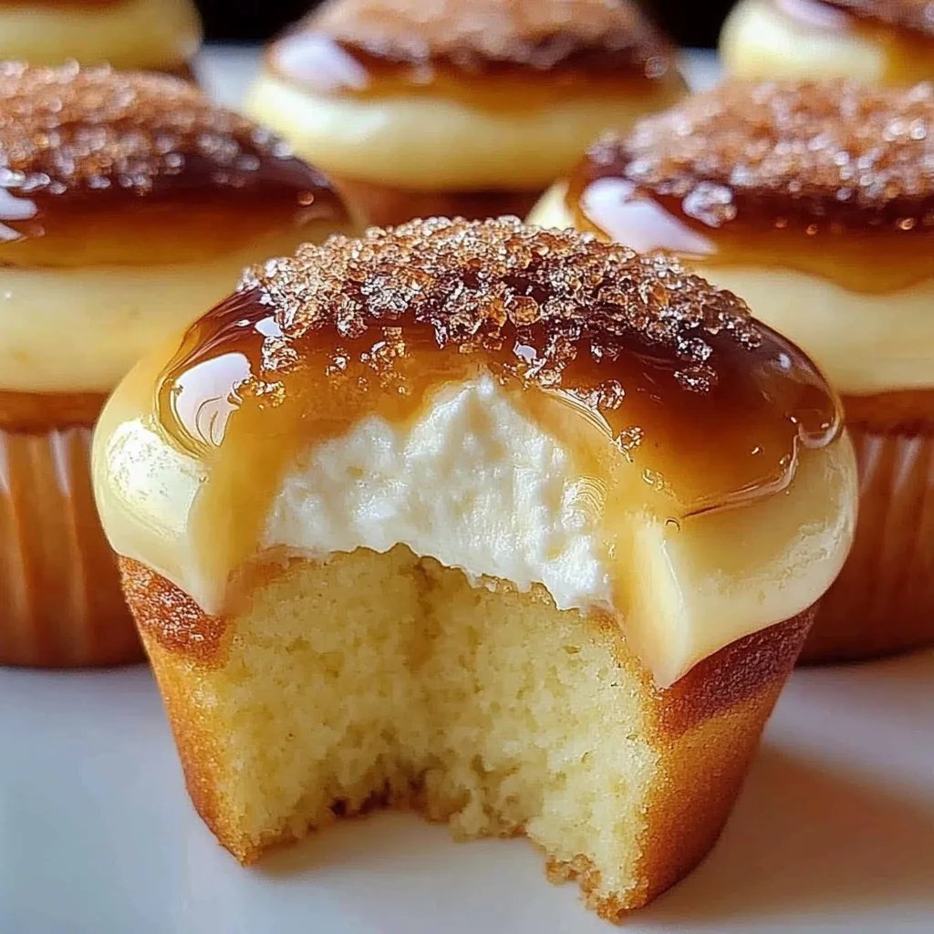 Delicious Vanilla Bean Crème Brûlée Cheesecake Cupcakes Recipe