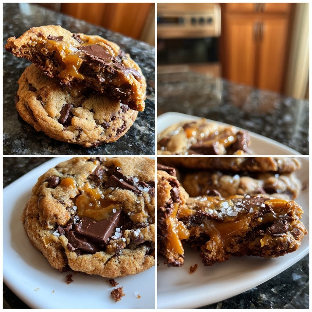Salted Caramel Chocolate Cookies