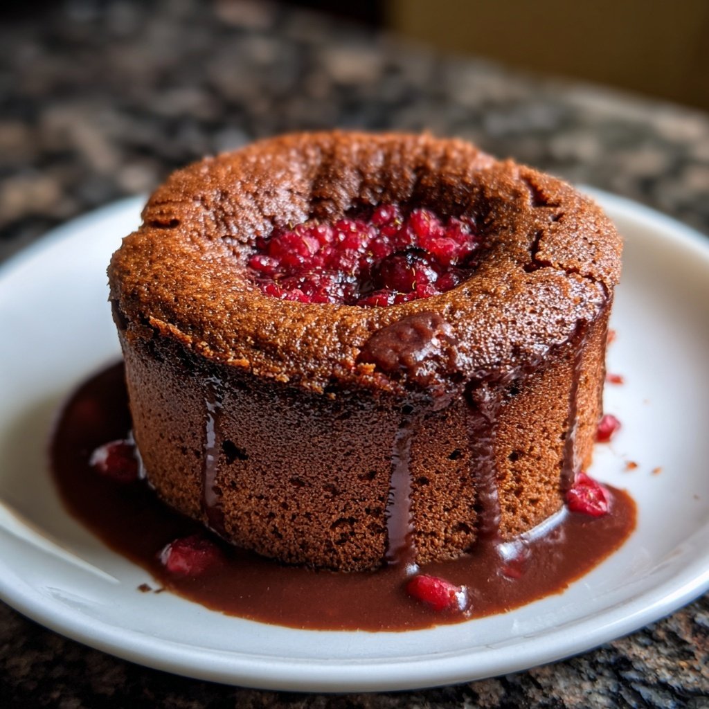 Chocolate Raspberry Soufflé