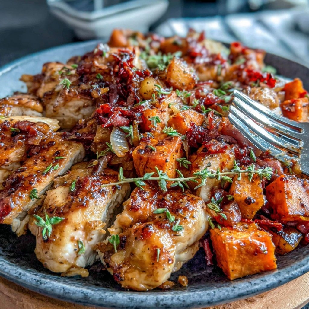 Healthy Chicken And Roasted Sweet Potatoes