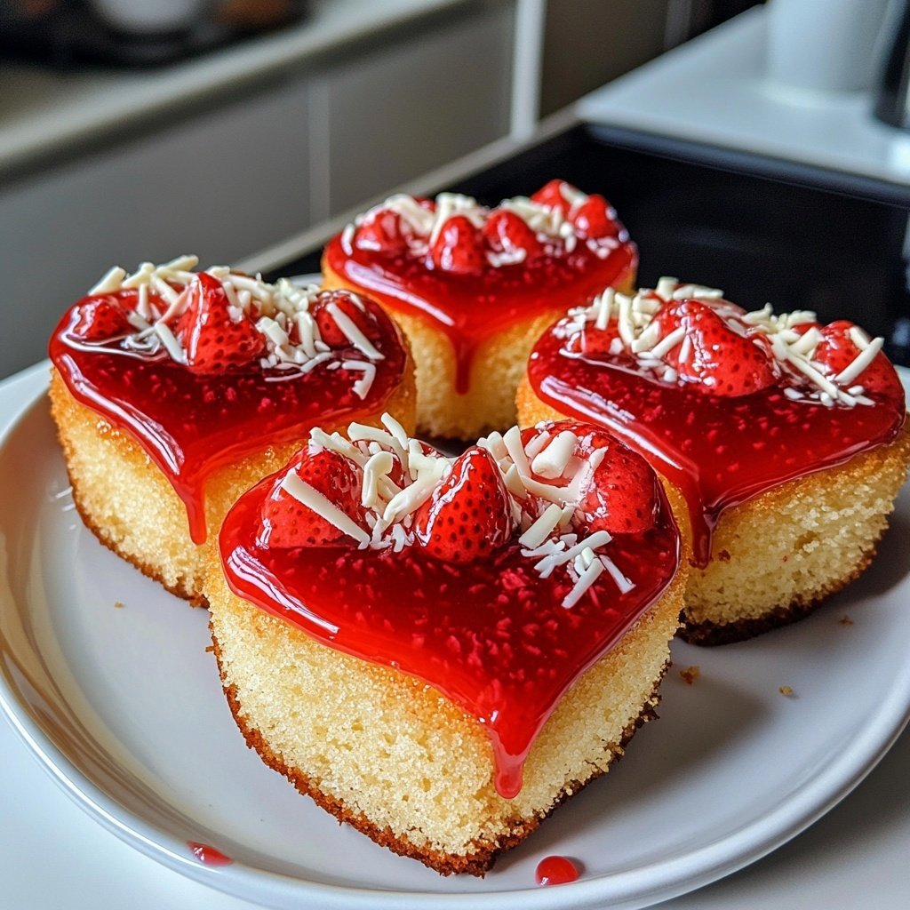 Mini Heart Cake for Valentines